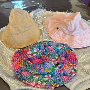 Flamingo Paradise and Pastel Kids Hat Trio